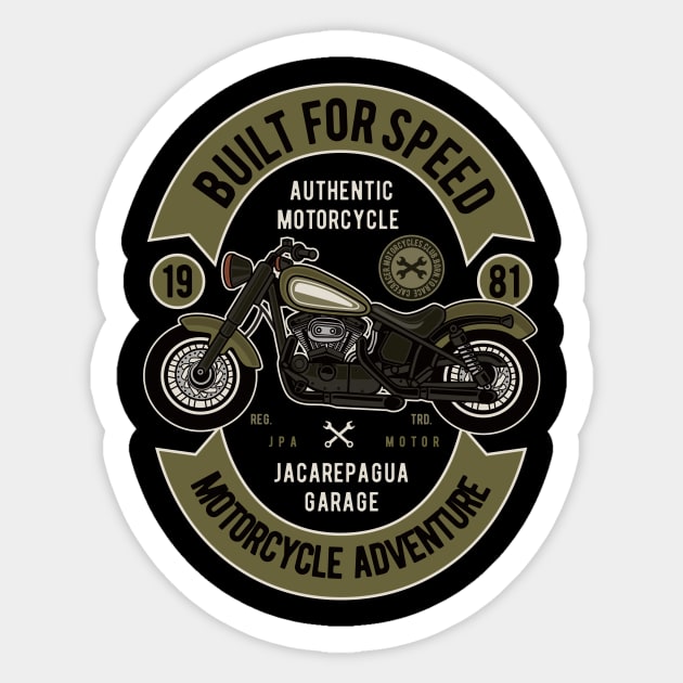 Biult for Speed: Motorcycle Adventure Sticker by Amescla